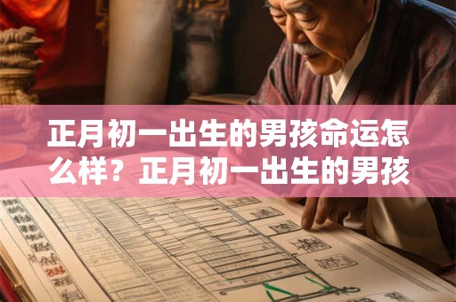正月初一出生的男孩命运怎么样？正月初一出生的男孩命硬吗？