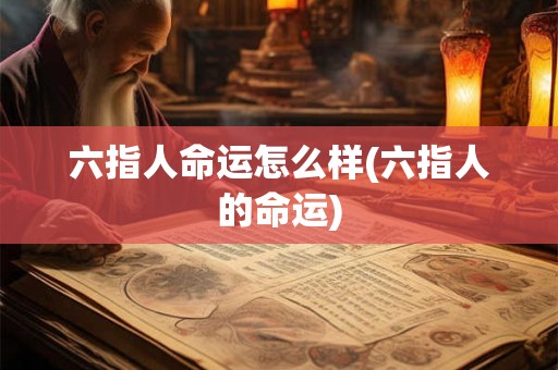 六指人命运怎么样(六指人的命运)