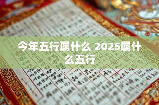 今年五行属什么 2025属什么五行
