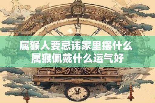 属猴人要忌讳家里摆什么 属猴佩戴什么运气好 属猴人要忌讳家里摆什么 属猴佩戴什么运气好