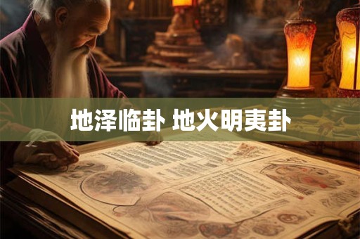 地泽临卦 地火明夷卦