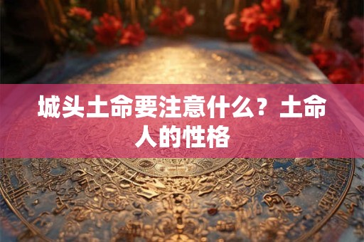 城头土命要注意什么？土命人的性格