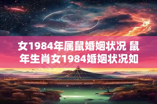 女1984年属鼠婚姻状况 鼠年生肖女1984婚姻状况如何 女1984年属鼠婚姻状况 鼠年生肖女1984婚姻状况如何