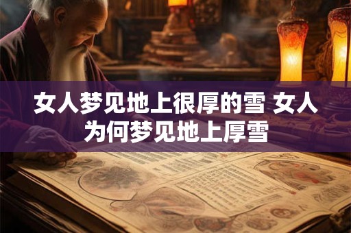 女人梦见地上很厚的雪 女人为何梦见地上厚雪