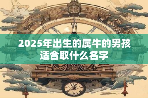 2025年出生的属牛的男孩适合取什么名字