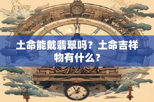 土命能戴翡翠吗？土命吉祥物有什么？