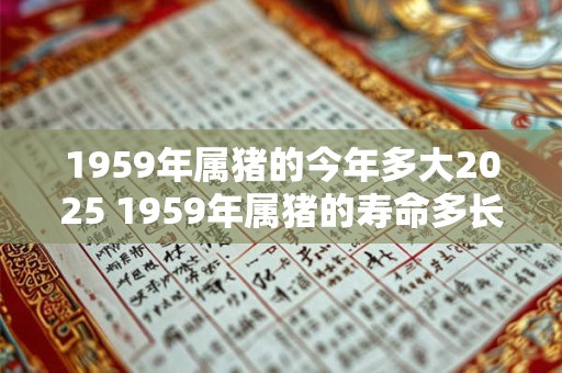 1959年属猪的今年多大2025 1959年属猪的寿命多长 1959年属猪的今年多大2025 1959年属猪的寿命多长