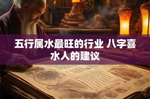 五行属水最旺的行业 八字喜水人的建议