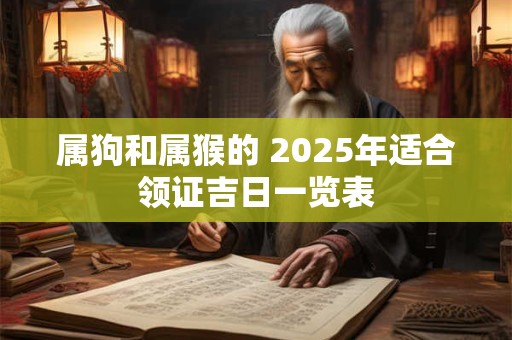 属狗和属猴的 2026年适合领证吉日一览表 属狗和属猴的 2026年适合领证吉日一览表