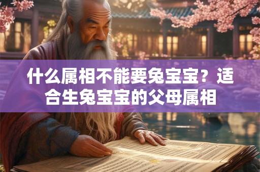 什么属相不能要兔宝宝?适合生兔宝宝的父母属相 什么属相不能要兔宝宝?适合生兔宝宝的父母属相