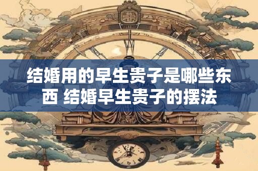结婚用的早生贵子是哪些东西 结婚早生贵子的摆法