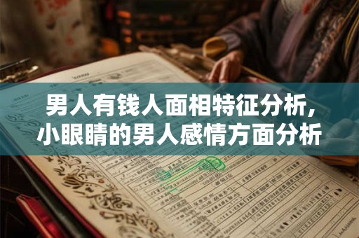 男人有钱人面相特征分析,小眼睛的男人感情方面分析