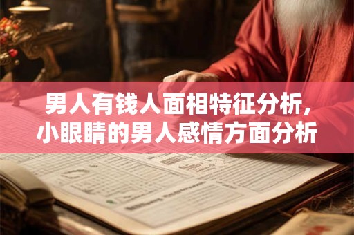 男人有钱人面相特征分析,小眼睛的男人感情方面分析