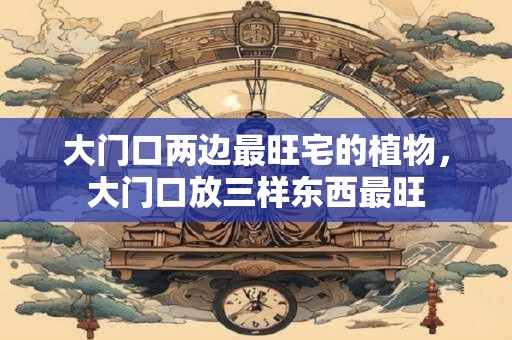 大门口两边最旺宅的植物，大门口放三样东西最旺
