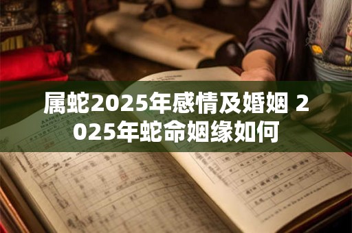 属蛇2025年感情及婚姻 2025年蛇命姻缘如何