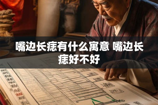 嘴边长痣有什么寓意 嘴边长痣好不好