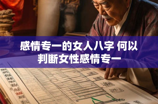 感情专一的女人八字 何以判断女性感情专一