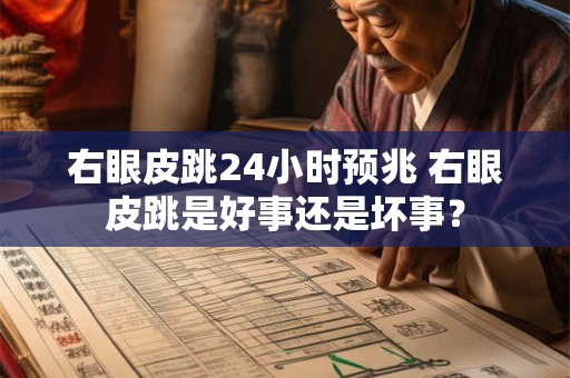 右眼皮跳24小时预兆 右眼皮跳是好事还是坏事？
