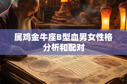 属鸡金牛座B型血男女性格分析和配对 属鸡金牛座B型血男女性格分析和配对