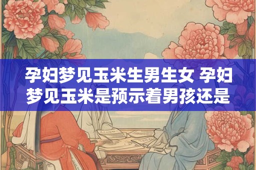 孕妇梦见玉米生男生女 孕妇梦见玉米是预示着男孩还是女孩的降临