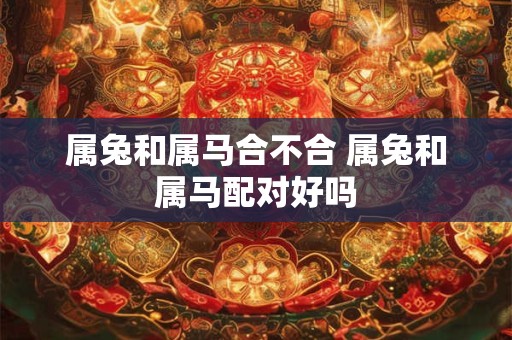 属兔和属马合不合 属兔和属马配对好吗