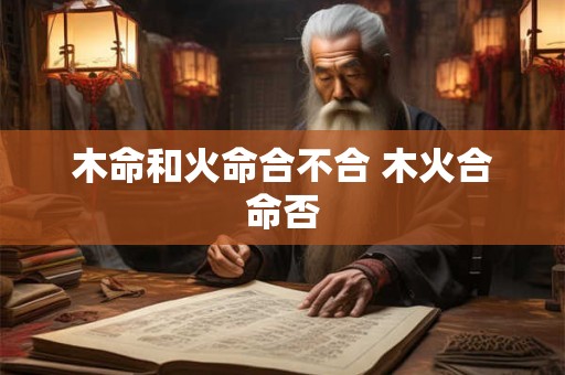 木命和火命合不合 木火合命否