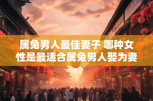 属兔男人最佳妻子 哪种女性是最适合属兔男人娶为妻子的