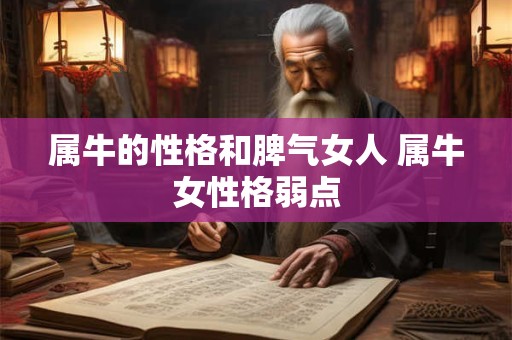 属牛的性格和脾气女人 属牛女性格弱点 属牛的性格和脾气女人 属牛女性格弱点