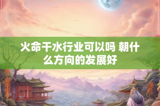 火命干水行业可以吗 朝什么方向的发展好