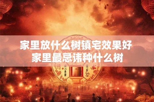 家里放什么树镇宅效果好 家里最忌讳种什么树