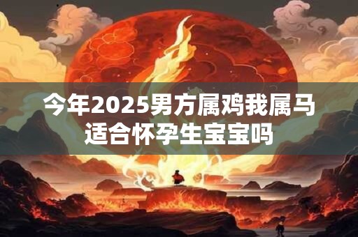 今年2025男方属鸡我属马适合怀孕生宝宝吗