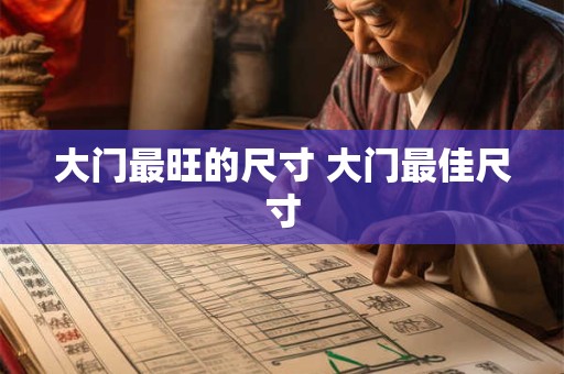 大门最旺的尺寸 大门最佳尺寸