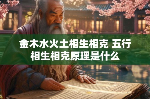金木水火土相生相克 五行相生相克原理是什么