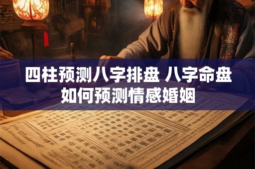 四柱预测八字排盘 八字命盘如何预测情感婚姻