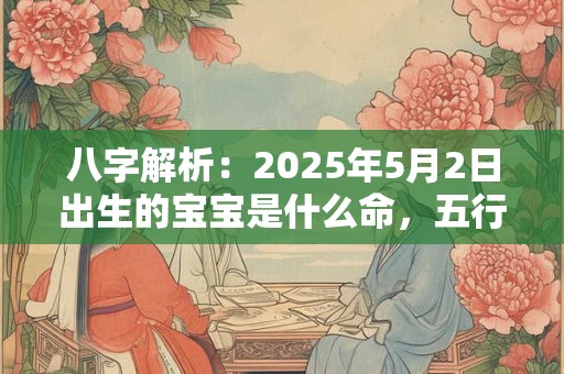八字解析：2025年5月2日出生的宝宝是什么命，五行缺什么