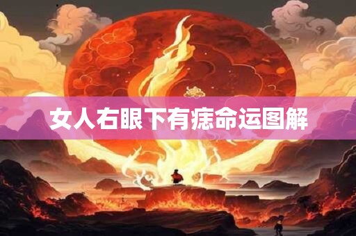 女人右眼下有痣命运图解