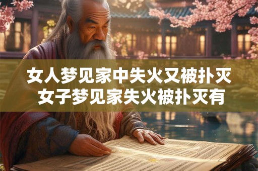 女人梦见家中失火又被扑灭 女子梦见家失火被扑灭有什么寓意