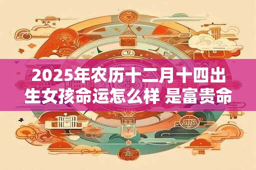 2026年农历十二月十四出生女孩命运怎么样 是富贵命吗 2026年农历十二月十四出生女孩命运怎么样 是富贵命吗
