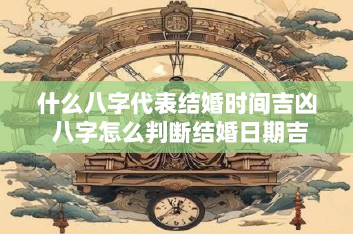 什么八字代表结婚时间吉凶 八字怎么判断结婚日期吉凶