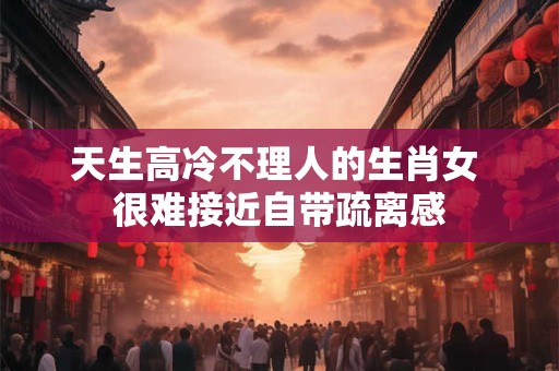 天生高冷不理人的生肖女 很难接近自带疏离感