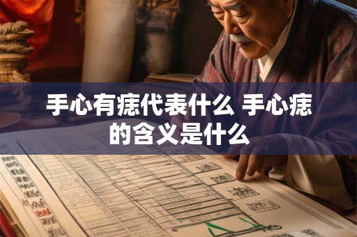 手心有痣代表什么 手心痣的含义是什么