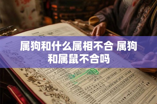 属狗和什么属相不合 属狗和属鼠不合吗