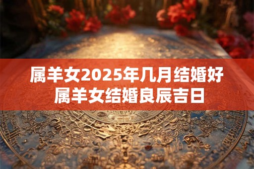 属羊女2025年几月结婚好 属羊女结婚良辰吉日