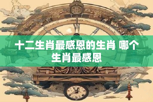 十二生肖最感恩的生肖 哪个生肖最感恩