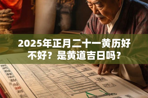 2025年正月二十一黄历好不好？是黄道吉日吗？