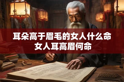耳朵高于眉毛的女人什么命 女人耳高眉何命