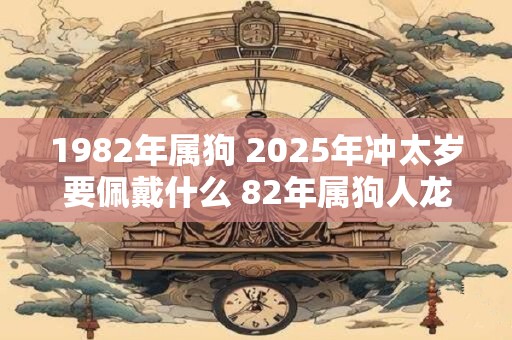 1982年属狗 2026年冲太岁要佩戴什么 82年属狗人龙年犯太岁怎么化解