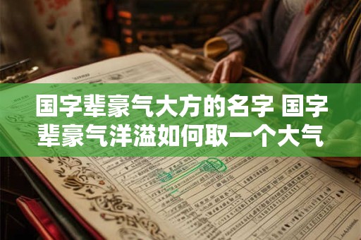 国字辈豪气大方的名字 国字辈豪气洋溢如何取一个大气的名字