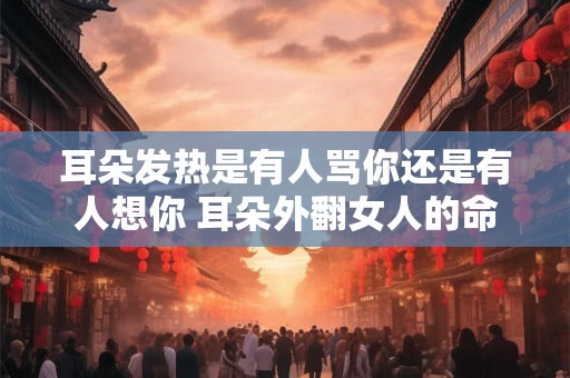 耳朵发热是有人骂你还是有人想你 耳朵外翻女人的命运