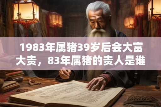 1983年属猪39岁后会大富大贵，83年属猪的贵人是谁？